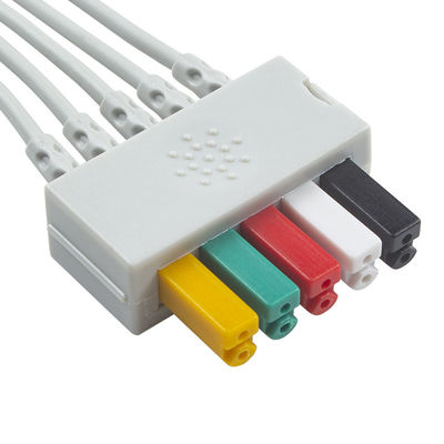 سيمنز كابل المريض ECG 5 الرصاص سيمنز IEC Grabber الرصاص ECG للبالغين أو الأطفال في الرمادي