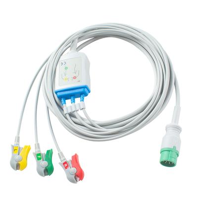 كابل فيليبس لـ ECG 5 رصاص 12Pin M1975A للبالغين والأطفال