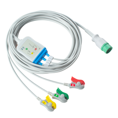 كابل فيليبس لـ ECG 5 رصاص 12Pin M1975A للبالغين والأطفال