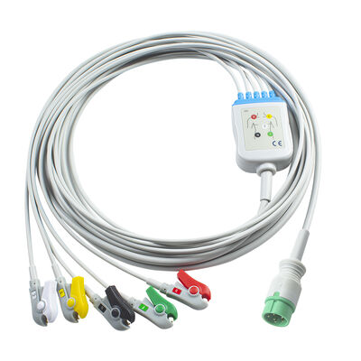 كابل ECG وأسلاك الرصاص الإبداعية 12K 6pin
