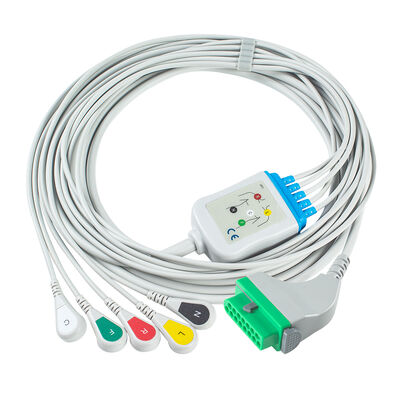 كابل تخطيط القلب فوكودا دينشي CIO-07CTP-5NA CIO-07CTP-3NA 15 سن DSL-8001 DSL-8001R Dynascope DS-8100 DS-8200 DS-8500