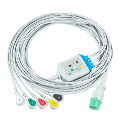 Yonker IE12 E12 E12S 9Pin كابل ECG مراقب متعدد المعلمات 6Pin ECG كابلات وأسلاك الرصاص