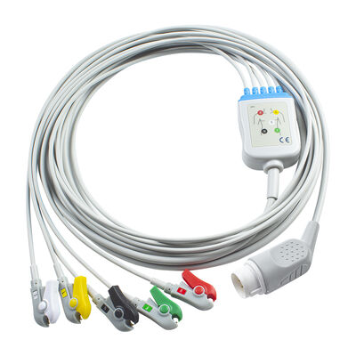 Ph 43100A 8Pin ECG كابل وأسلاك الرصاص جهاز مزيل الرجفان HP CodeMaster XL+