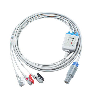 هنتلي 8Pin متعدد المعلمات شاشة الذكية العلامات المدمجة 300 500 كابل ECG كابلات ECG والأسلاك الرصاصية