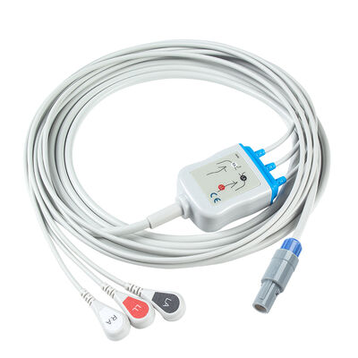 هنتلي 8Pin متعدد المعلمات شاشة الذكية العلامات المدمجة 300 500 كابل ECG كابلات ECG والأسلاك الرصاصية
