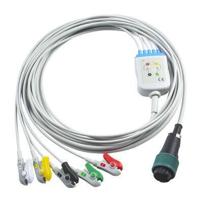 سعدات 6pin 8pin كابل تخطيط القلب وأسلاك الرصاص قطعة واحدة