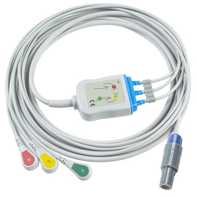 كابل Samsung 7pin 3Lead قطعة واحدة لتخطيط القلب وأسلاك الرصاص