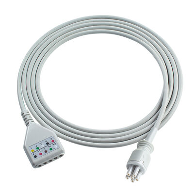 Omron > Colin 6Pin Connector 3 5Lead ECG Trunk Adapter Cable MC039-55 ECG Extension Cables Din Style