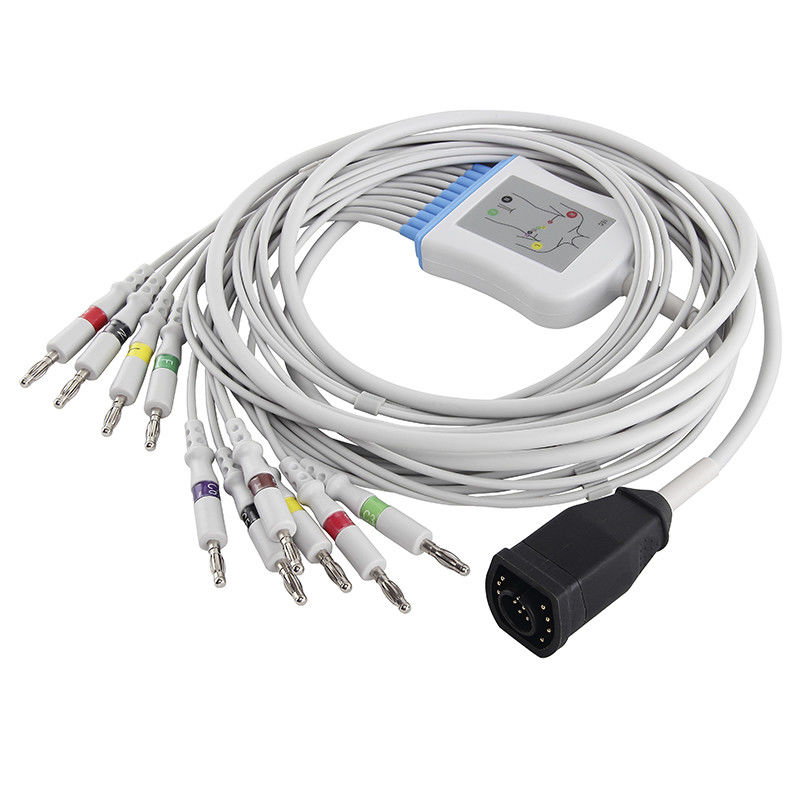 كابل Zoll EKG من سلسلة E / M وموصّل الموز IEC 4.0 من Leadwires