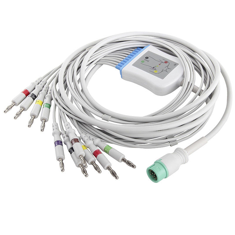 Comen M2461A EKG Cable و Leadwires IEC 4.0 Banana Connector ECG Cable