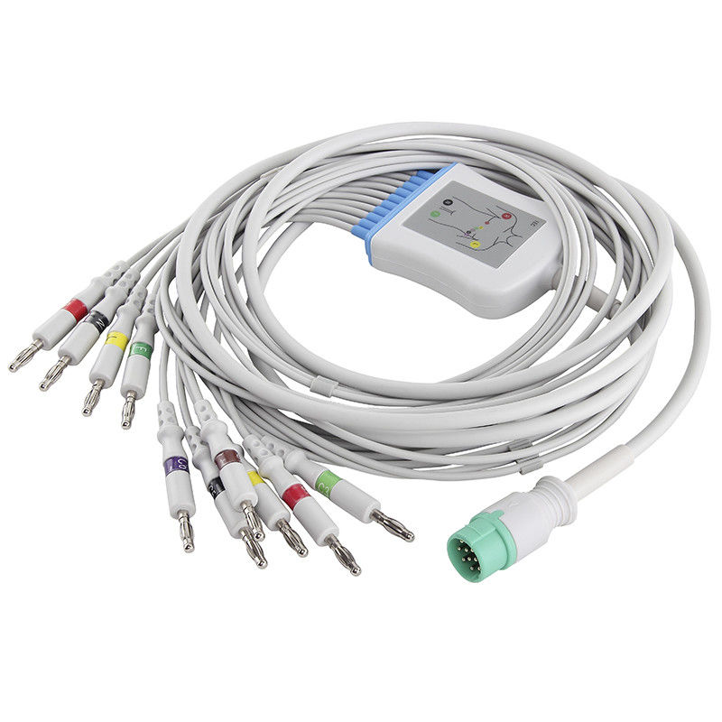 Fukuda EKG Cable و Leadwires IEC 4.0Banana Connector Direct-Connect EKG Cable