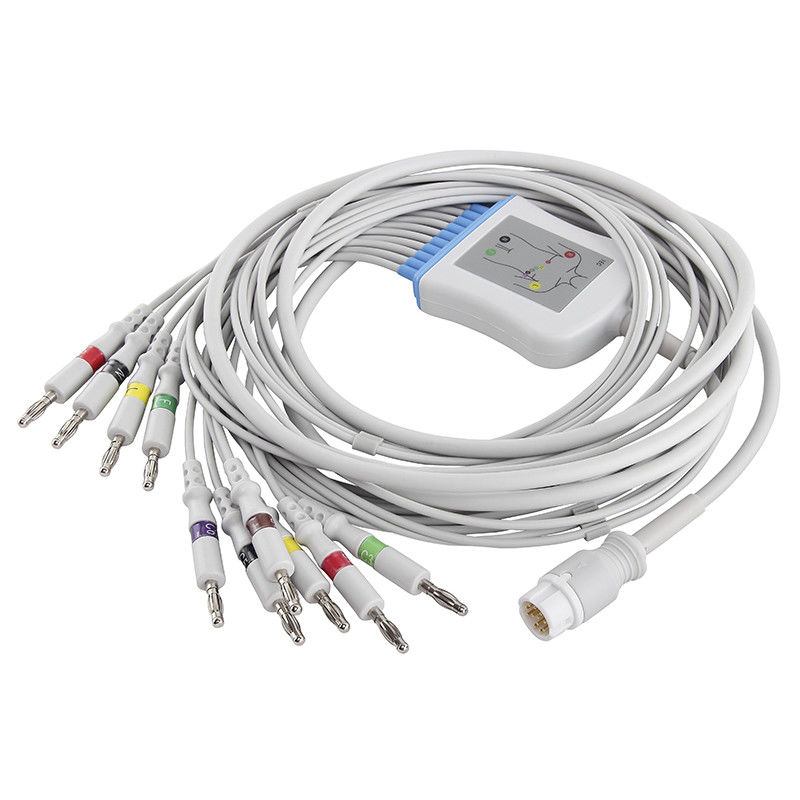 كابل تخطيط القلب P-Hilips / HP M17770A M1771A M2461A وموصل الموز IEC 4.0