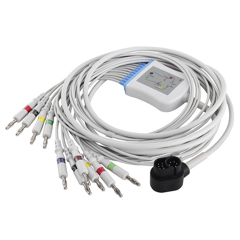 نموذج كابل تخطيط القلب ويلش ألين: 1500 RE-PC-AHA-BAN ECG Cable و Leadwires IEC 4.0Banana