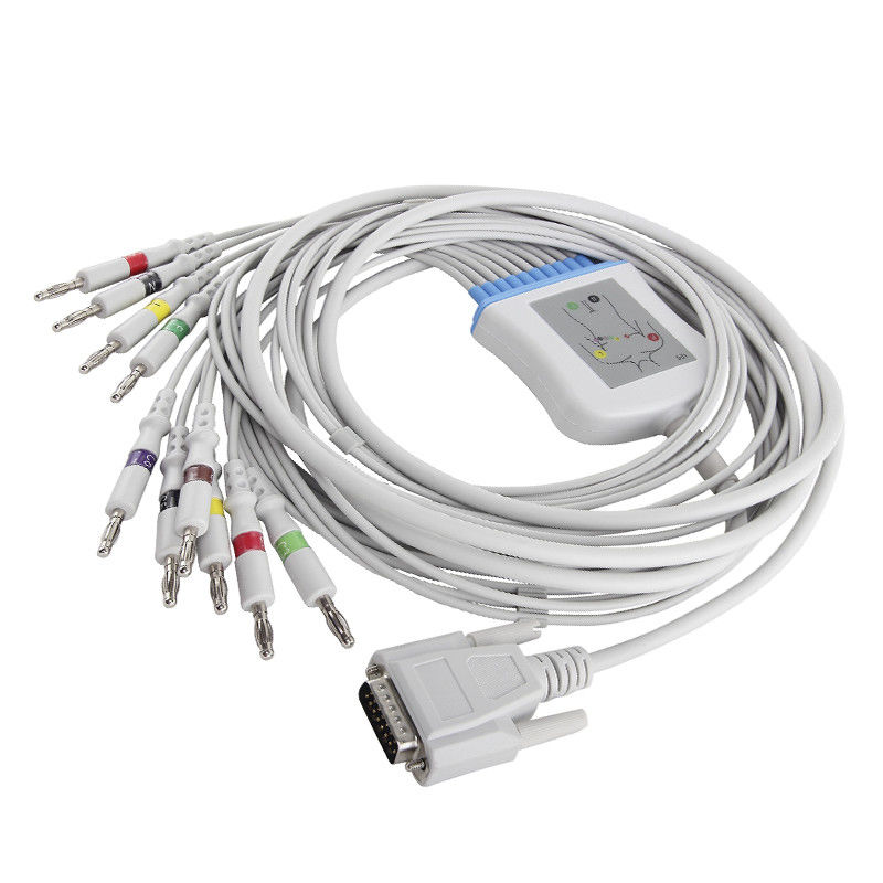 Mindray DECG-03A M2461A كابل ECG و Leadwires IEC 4.0 Banana Connector