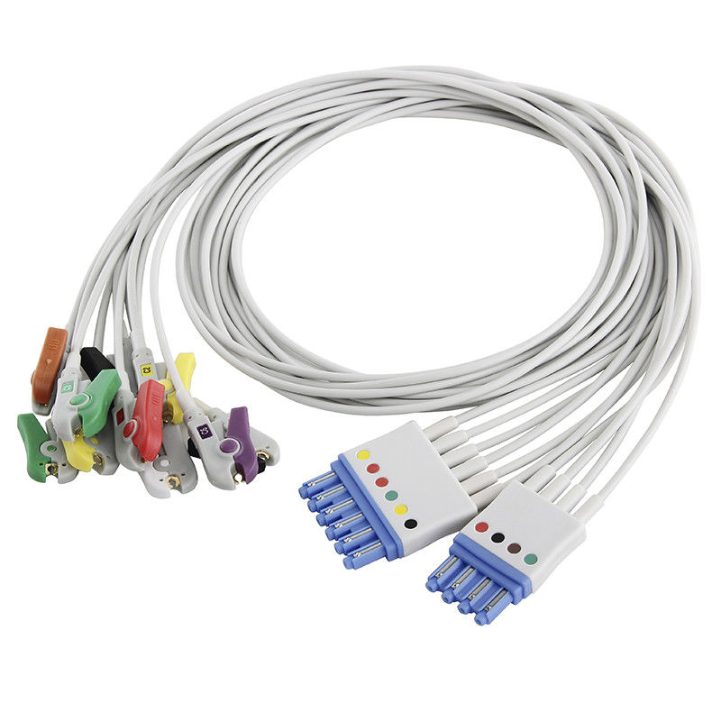 P-Hilips 4 + 6 ECG Leadwires TPU Material IEC 4.0 Banana EKG Leadwires