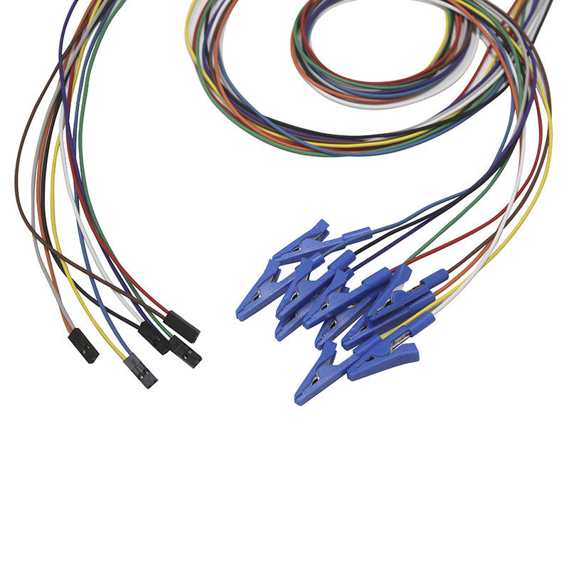 دوبونت 2 دبوس التوصيل المنتزع التمساح كليب التمساح كليب EEG أقطاب الرصاص الأسلاك EEG EMG سلك من الرصاص القطب