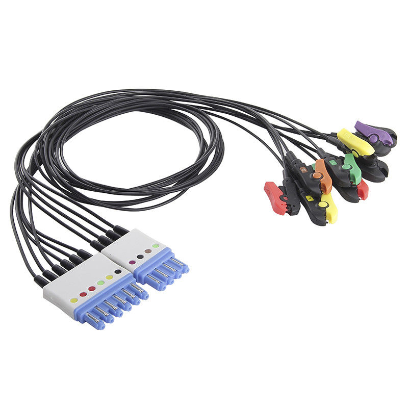 P-Hilips DG Style Radio Translucent Wire 10 سلك MRI X-Ray ECG الشفافة الإشعاعية وأسلاك الرصاص
