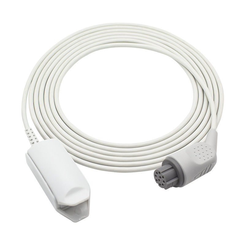 GE OXY-F4-N TS-F4-N مستشعر SpO2 القابل لإعادة الاستخدام AS / 3 CS / 5 Oscar 10Pin Adult Spo2 Finger Probe