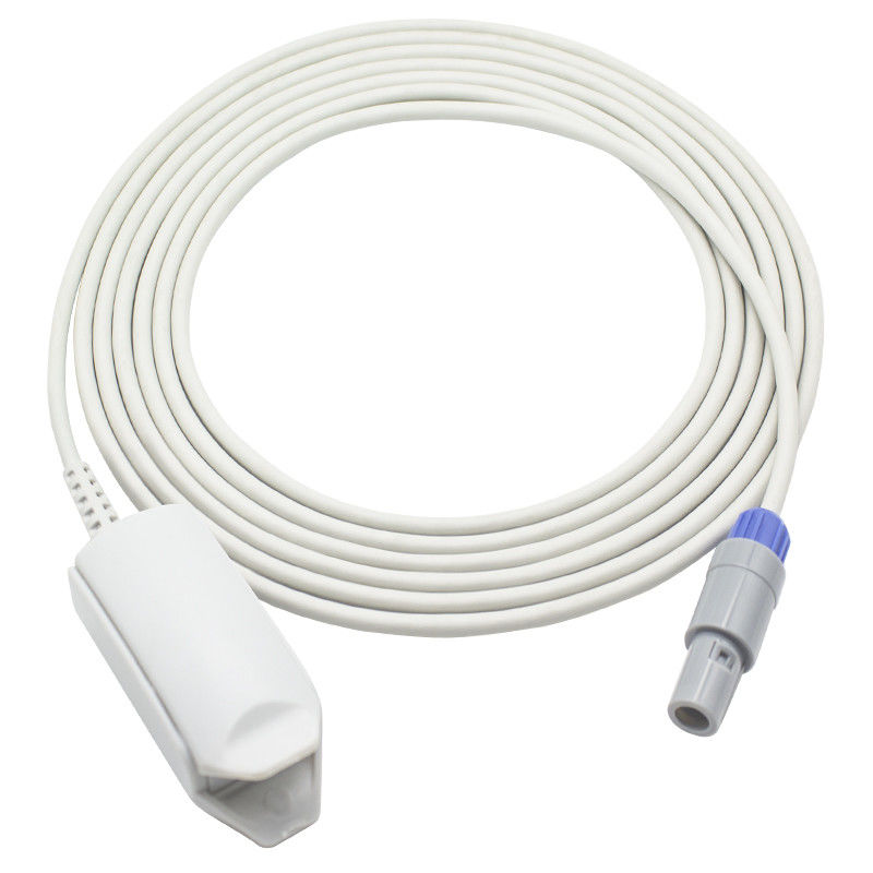 مستشعر SpO2 قابل لإعادة الاستخدام من Adecon MCF-21L DK-8000D DK-8000L 6Pin مشبك إصبع للكبار SpO2 مسبار