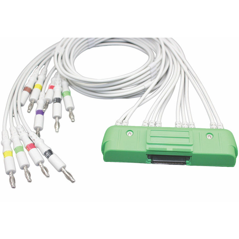 نيهون كوهدين اليابان BR-911D ECG-9320 ECG-9522P Cardiofax V 1550K EKG Cable NK 10Lead IEC Banana 4.0