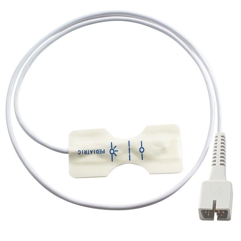 جهاز استشعار SpO2 للأطفال ذو التقنية الرقمية ذو الرغوة البيضاء لـ ECG 1200G PM50 PM60D