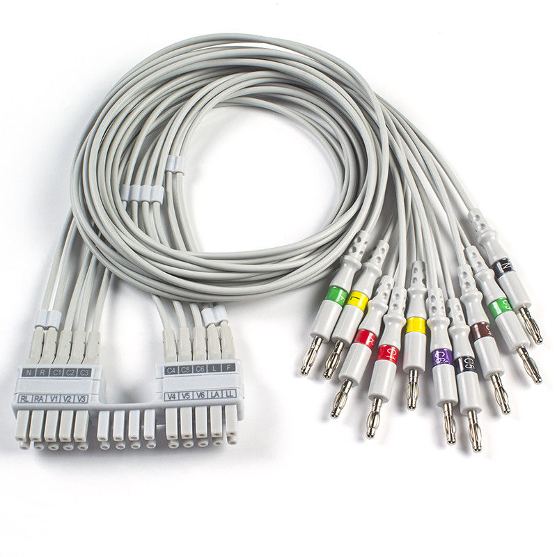 مورتارا ECG Leadwires 9293-041-50 ، 9293-046-60 IEC 4.0 Banana EKG Leadwires