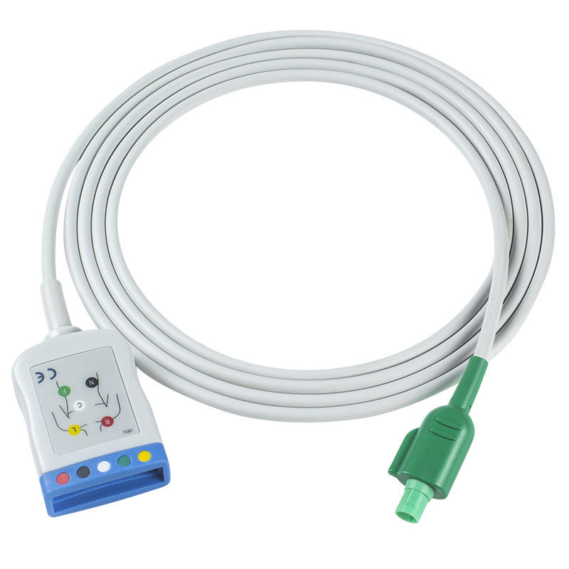 Datascope/Maquet/Getinge 12 قطب ECG كابل الجذع إلى ECG 5 كابل الرصاص IEC AHA سلك الرصاص واحد ECG