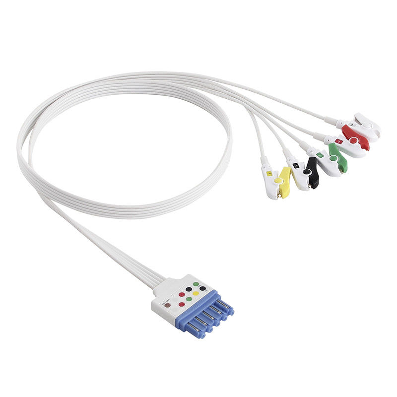 P-Hilips 989803174211 989803173131 القابل للتصرف 5 الرصاص ECG Cable Grabber Clip Din DG Style IEC