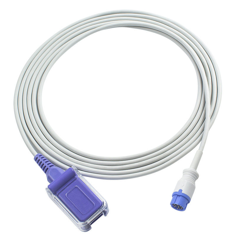 نيوسوفت N-ellcor Oxi-max SpO2 كابل الاستشعار SpO2 محول تمديد كابل 12Pin إلى DB9 كابل المريض