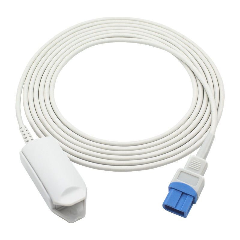 مستشعر SpO2 القابل لإعادة الاستخدام من Spacelabs 10Pin 90367 90369 جهاز استشعار SpO2 بمشبك إصبع للبالغين