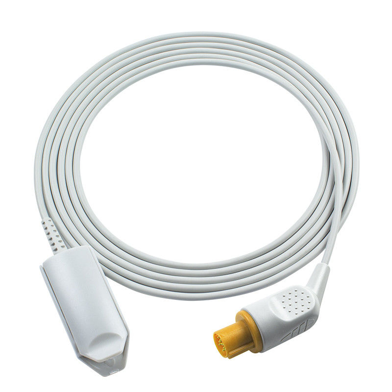 GE Hellige متوافق مع الاتصال المباشر مستشعر SpO2 قابل لإعادة الاستخدام 7 دبوس الكبار SMK SMC SMU SMS SMV SpO2 Probe