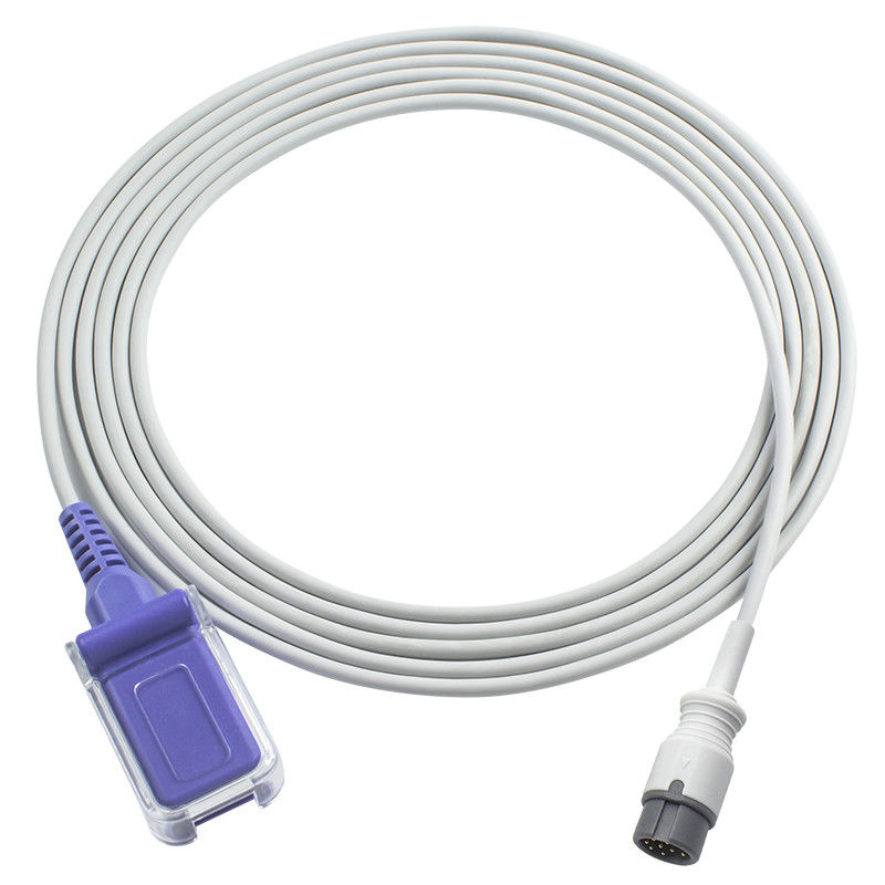 كابل أجهزة الاستشعار Mindray SpO2 كابل Ne-llcor O-ximax كابل 8pin 2.4M