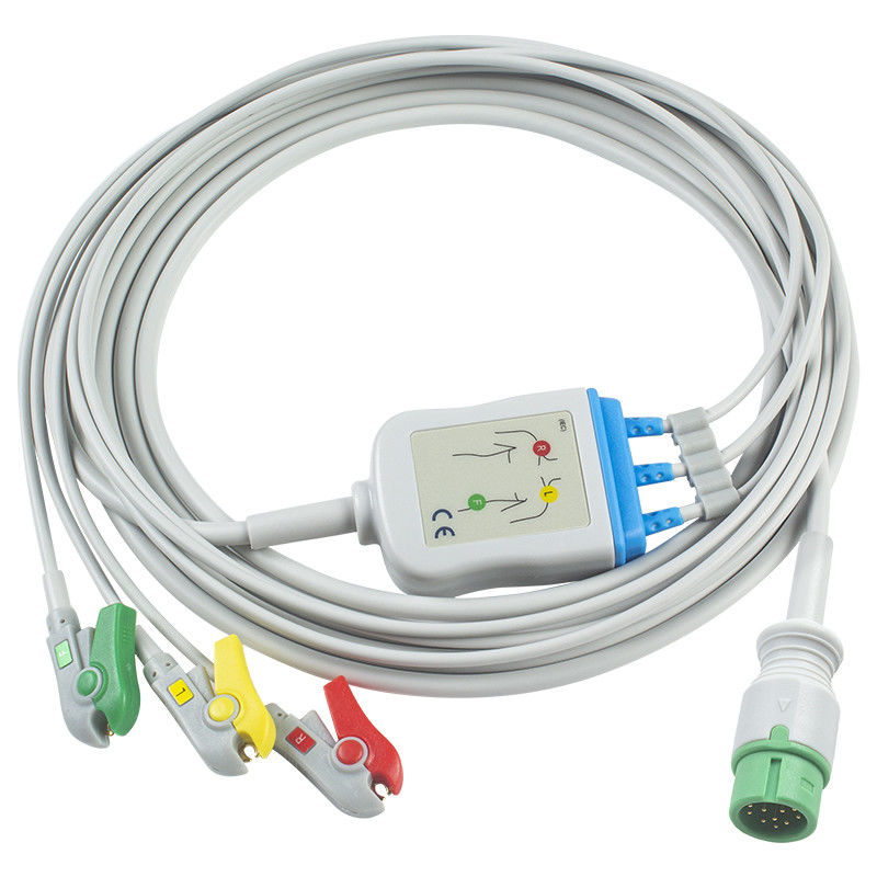بالنسبة لـ Mindray > Datascope متوافق مع كابل ECG المباشر - 040-000964-00