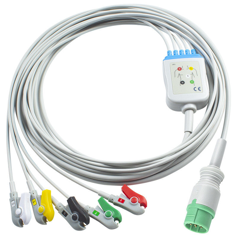 لـ (شيلر) متوافقة كابل ECG و أسلاك الرصاص مباشرة 5 ربط الرصاص IEC Grabber