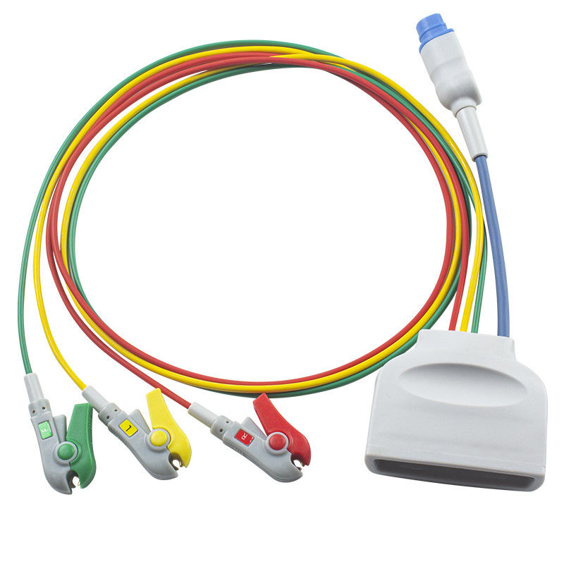 P-Hilips MX40 Telemetry ECG Leadwires مع SpO2 Sensor 3 Lead ECG Leadwire 989803171911