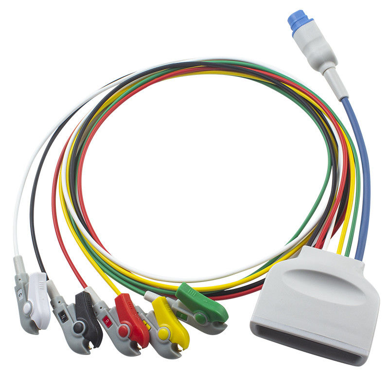 P-Hilips MX40 Telemetry ECG Leadwires مع SpO2 Sensor 5 Lead ECG Leadwire 989803171951