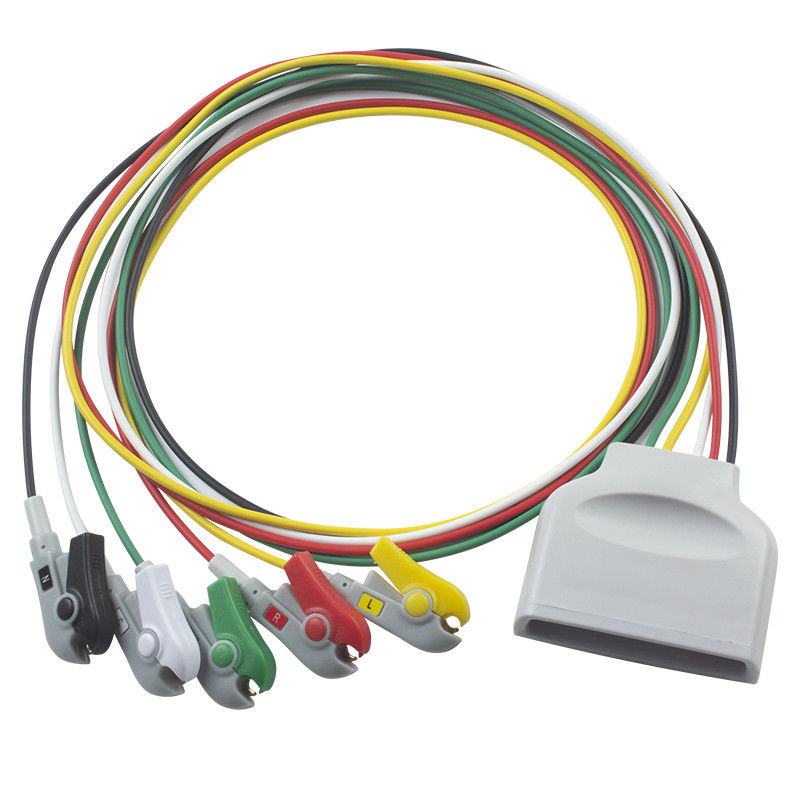 P-Hilips MX40 Telemetry ECG Leadwires كابل المريض 5 Lead ECG Leadwire IEC Grabber Clip 989803171931