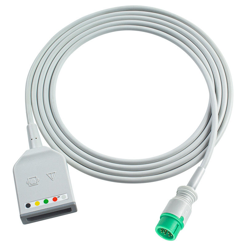 أجهزة تحليل البيانات Mindray Datascope 12Pin 5Lead ECG Trunk Adapter كابل 0010-30-42719 009-004728-00 كابل تمديد ECG