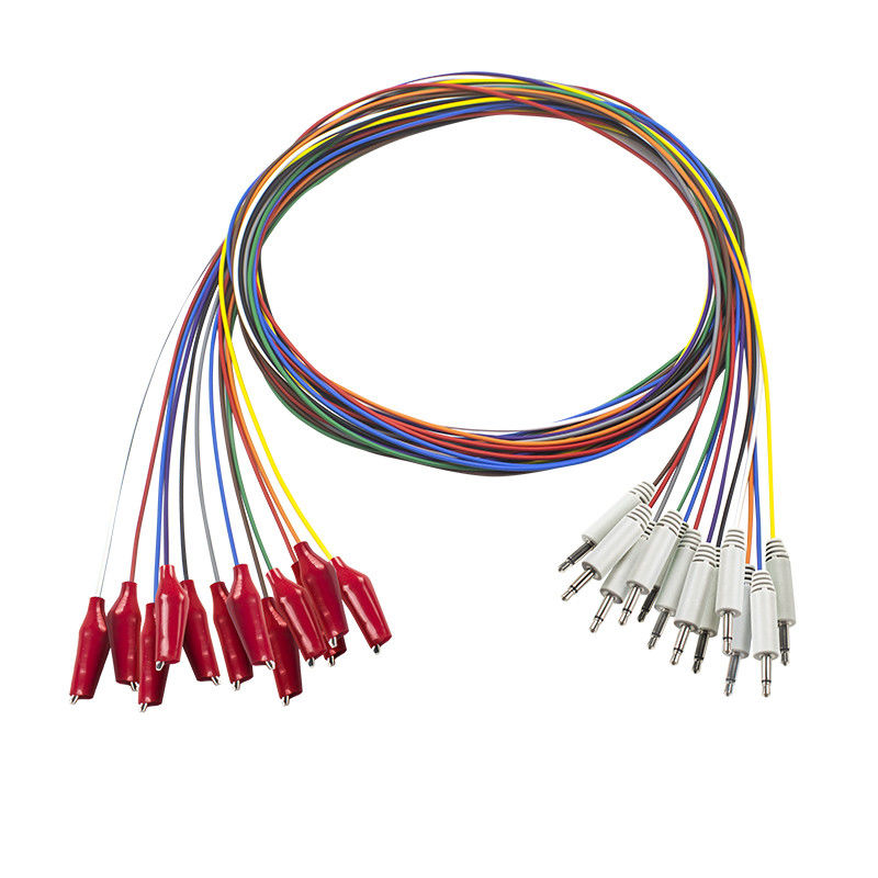 غطاء أقطاب EEG 3.5 أحادي التوصيل مع غلاف خارجي ناعم مطلي بالذهب EEG EMS Leadwires Electrode