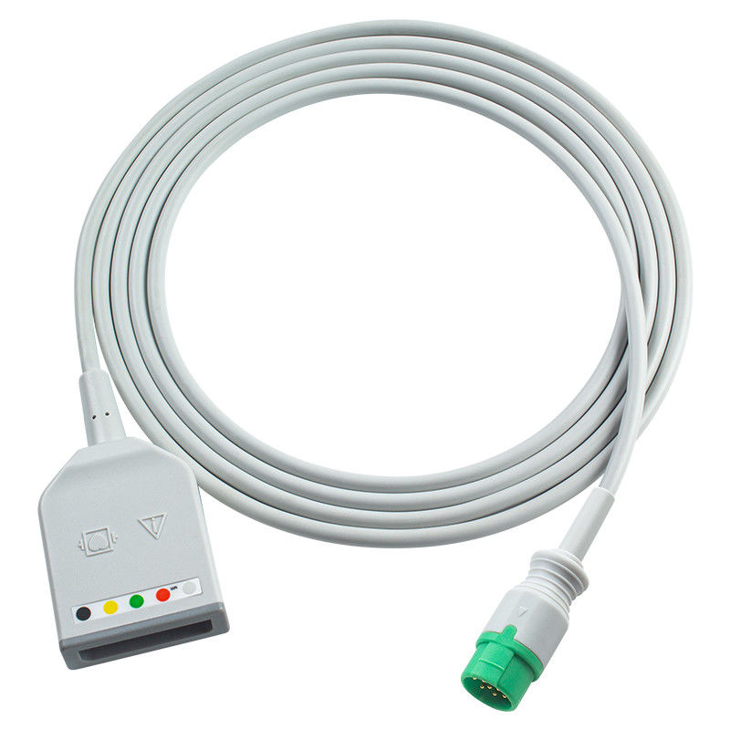بيو لايت 12pin ECG كابل المكيف الكهربائي الكهربائي الكهربائي الكهربائي M7000 M8000A M8500 M9500 كابلات التوسيع الكهربائية الكهربائية