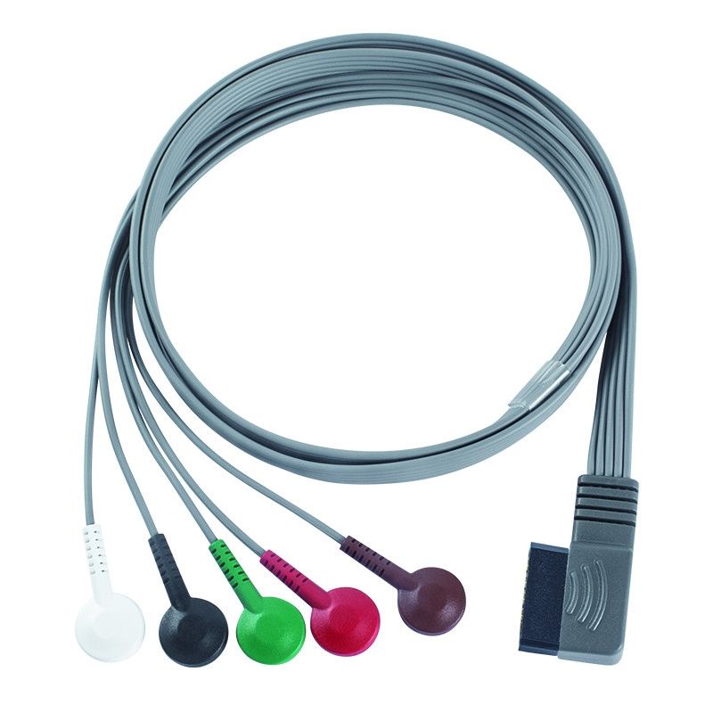 متوافق مع PH ECG Telemetry Leadwire - M4725A ECG Holter Cable 350-0173-03 لـ Zymed DigiTrak-Plus