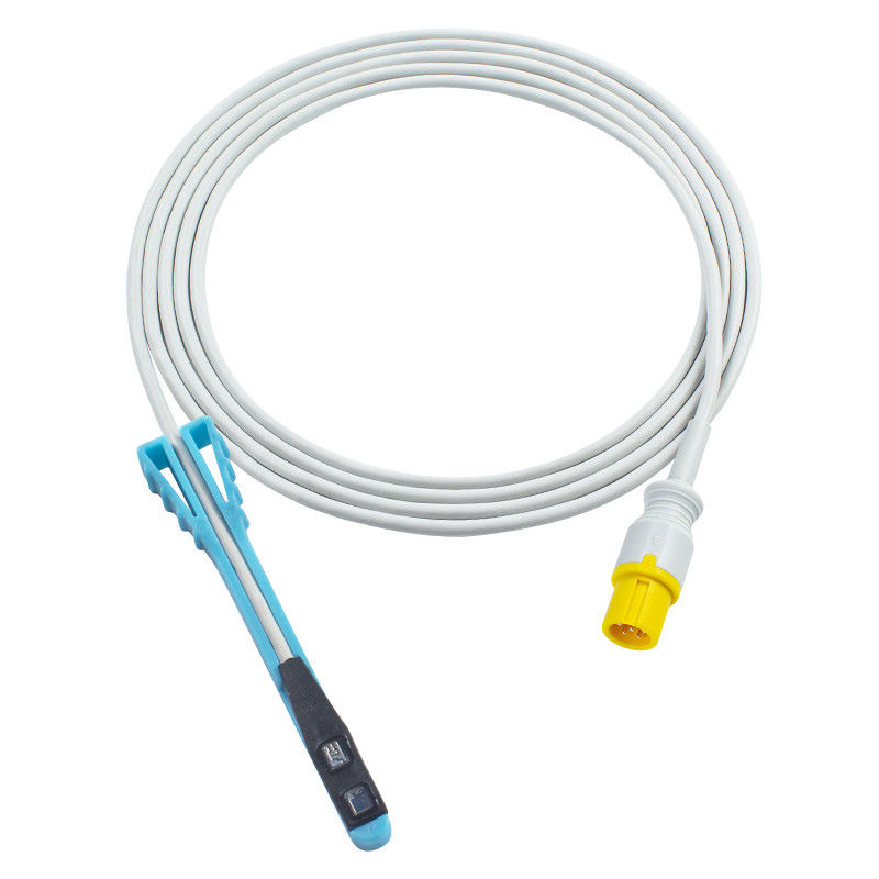 جهاز استشعار 6Pin SpO2 متوافق مع الحيوانات 3.0M لـ CMS5100 CMS800 CMS9000C CMS9100