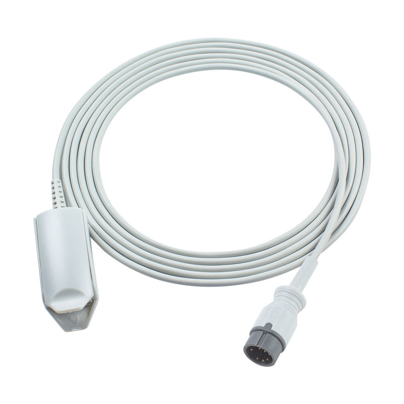 كابل اختبار Zoncare SpO2 المتوافق لـ Zoncare PM7000D Probe 6Pin Adult Digital 3.0M PM7000C