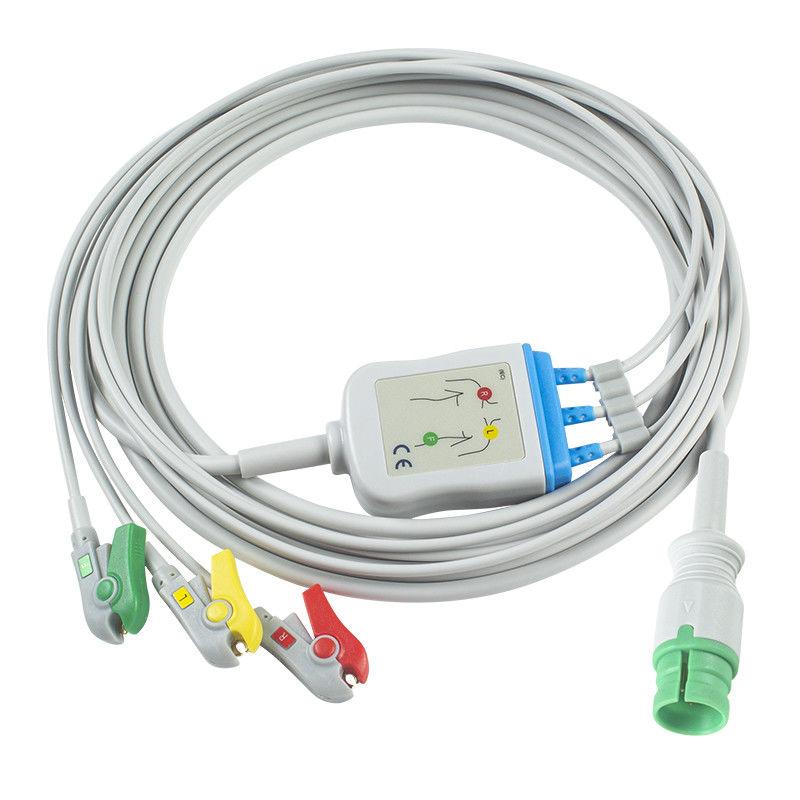 متوافق مع كابل القلب الكهربائي المعلن 3Lead IEC Grabber ل PM-12 14Pin