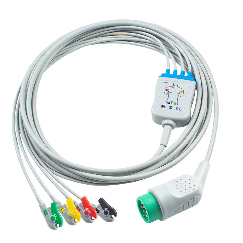 كابل القلب الكهرومغناطيسي الرئيسي لـ Medtronic Lifepak 20e AHA/IEC