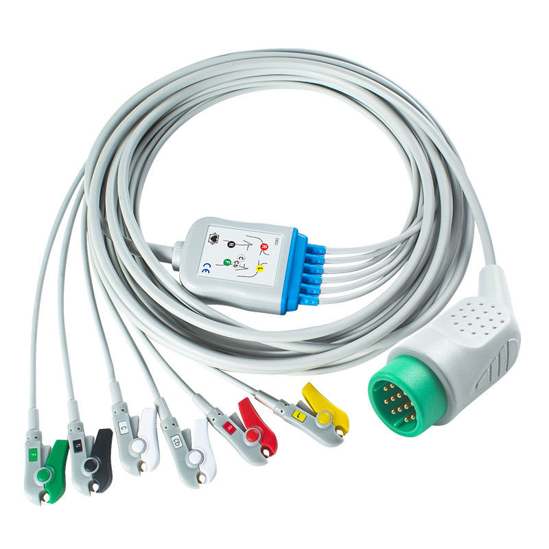 متوافق مع Medtronic Lifepak 20e 6Lead ECG كابل IEC Grabber من أجل من أجل Lifepak 12 20e 15 120
