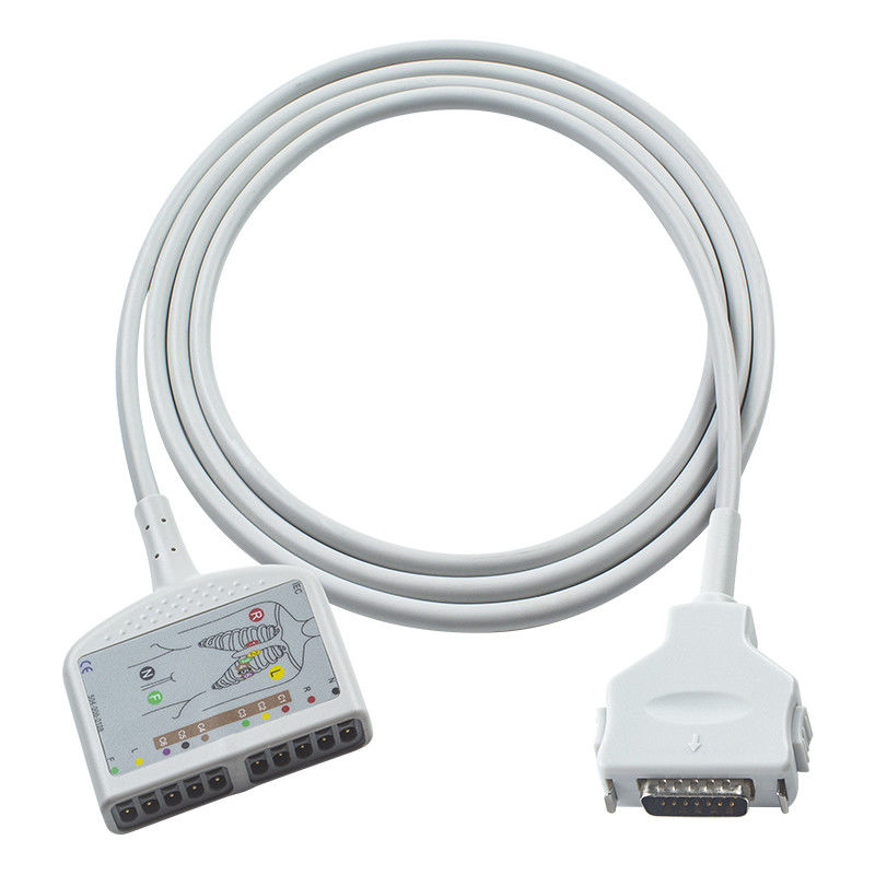 كابل فوكودا دينشي 10Lead ECG متوافق لـ CardiMax FX-7202 ، CardiMax FX-7402 ، CardiMax FX-7101