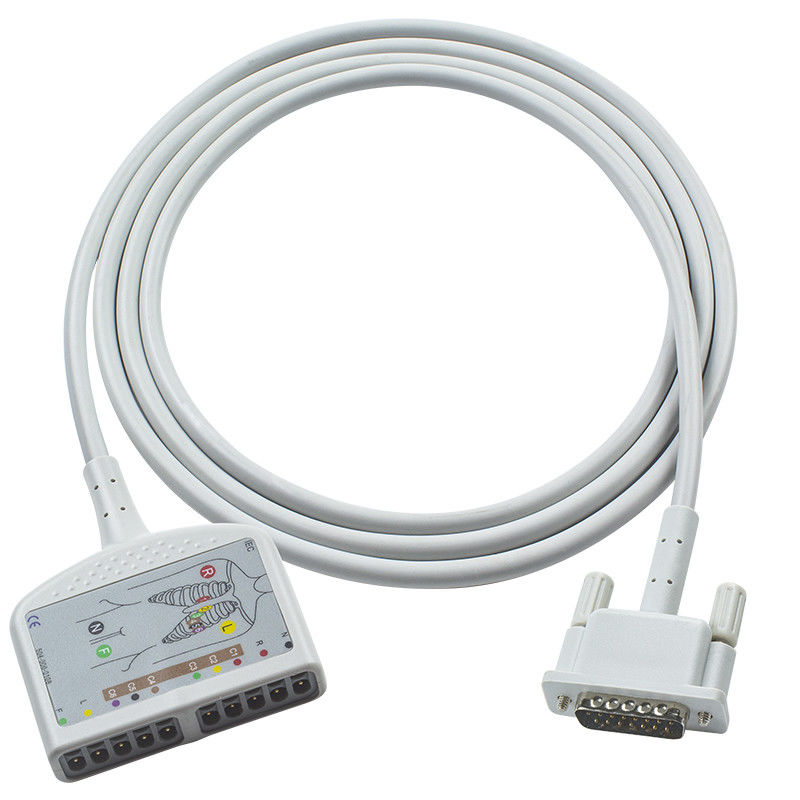 OD6mm 2.2M P-Hilips كابل EKG كابل الصندوق لـ M1770A M1771A M1772A Pagewriter 100 Pagewriter 200