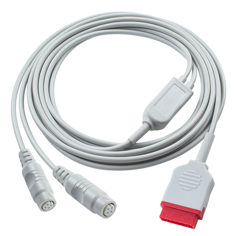 3.5M GE IBP Adapter كابل إلى رابط P-Hilips مزدوج لمعدات التشخيص الطبي