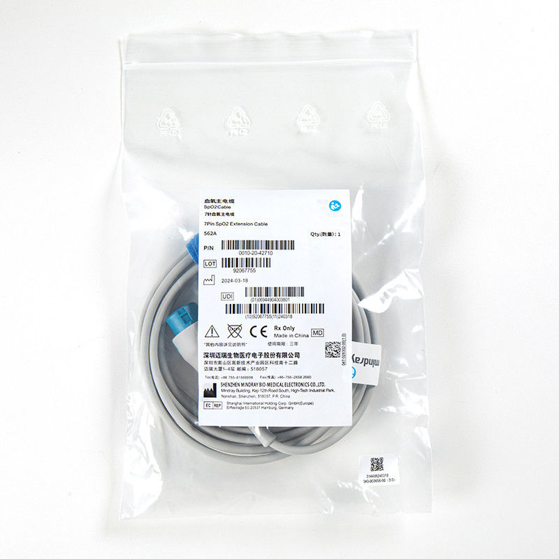 كابل المكيف الأصلي Mindray 562A Spo2 0010-20-42710 لـ Mindray T5 / T8 ، IPM ، IMEC ، UMEC Series